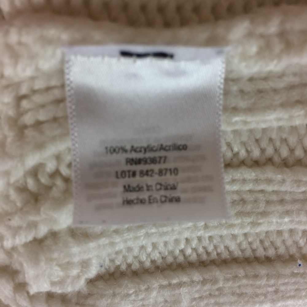 *SOLD* A.N.A. Off White Cowl Neck Knit Sweater Sz L - Picture 6 of 7